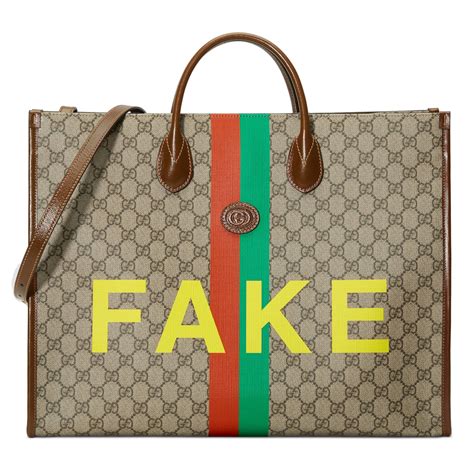 gucci not fake tote|faux gucci handbags.